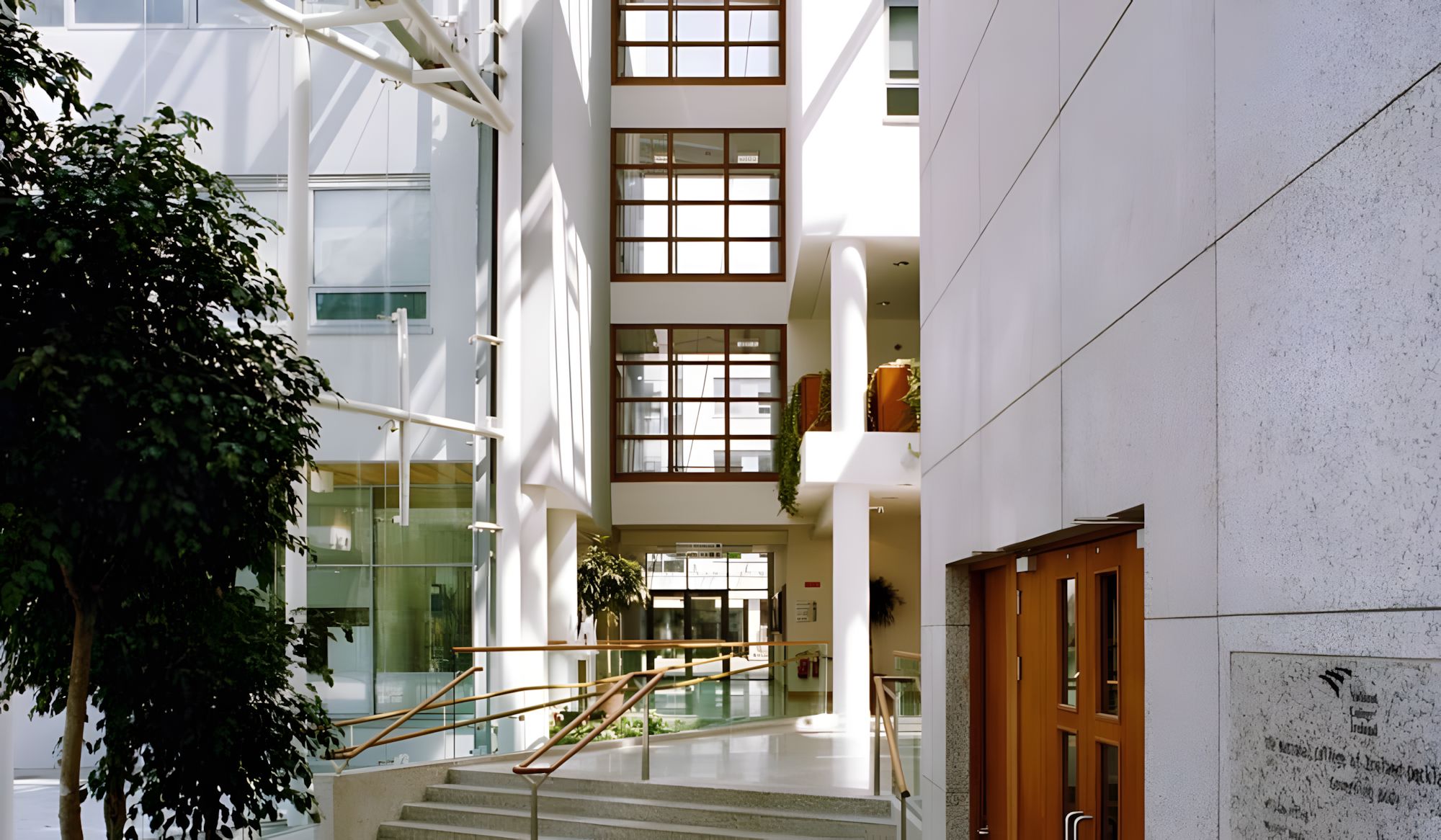 The atrium at the National College of Ireland